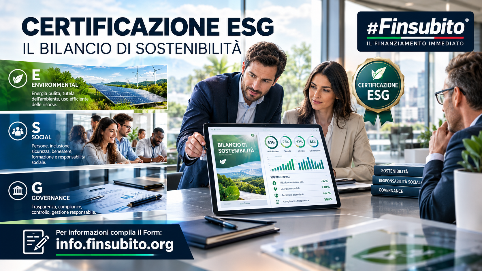 Svolta Sostenibile: Tutto quello che devi sapere sulla Certificazione ESG e come dominare il mercato con #Finsubito
