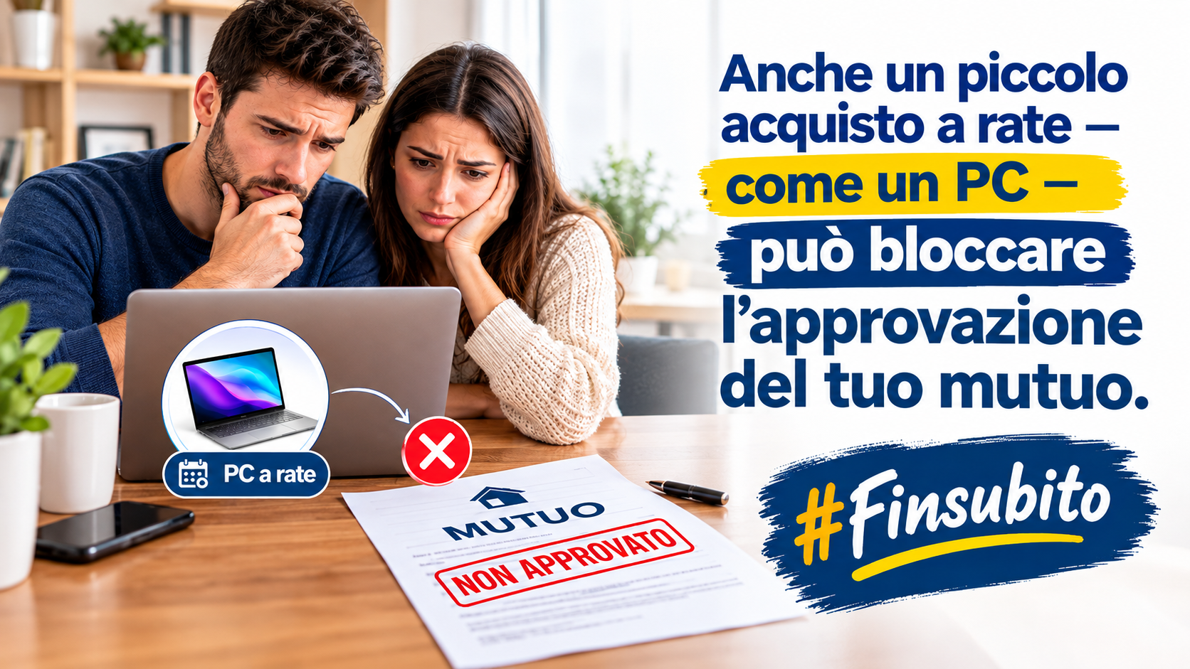 ATTENZIONE AL TUO PROSSIMO ACQUISTO: PERCHÉ UN SEMPLICE COMPUTER A RATE PUÒ BLOCCARE L’APPROVAZIONE DEL TUO MUTUO? SCOPRI LA STRATEGIA VINCENTE CON #FINSUBITO
