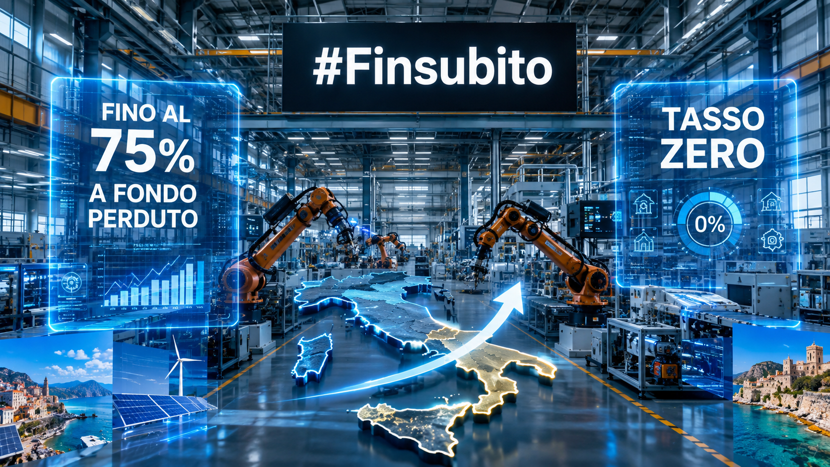 RINNOVA LA TUA AZIENDA: COME OTTENERE FINO AL 75% A FONDO PERDUTO E TASSO ZERO PER I NUOVI MACCHINARI DELLE PMI DEL SUD CON #Finsubito