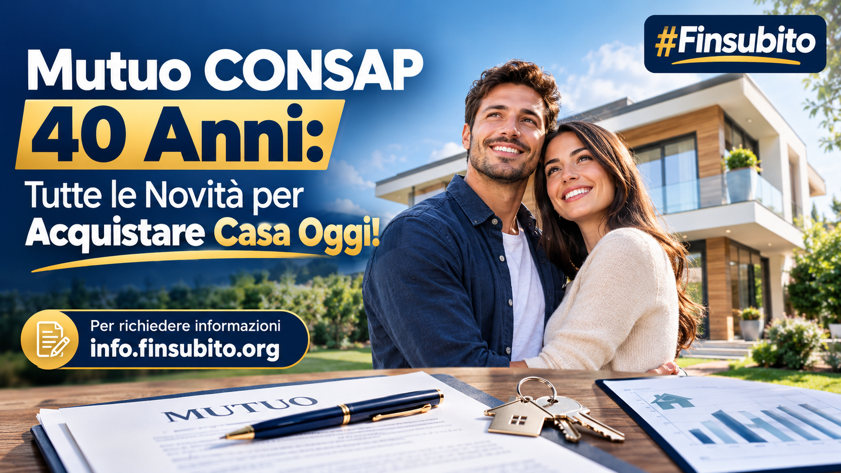 Mutuo CONSAP 40 Anni: Tutte le Novità per Acquistare Casa Oggi! La Guida Definitiva di #Finsubito