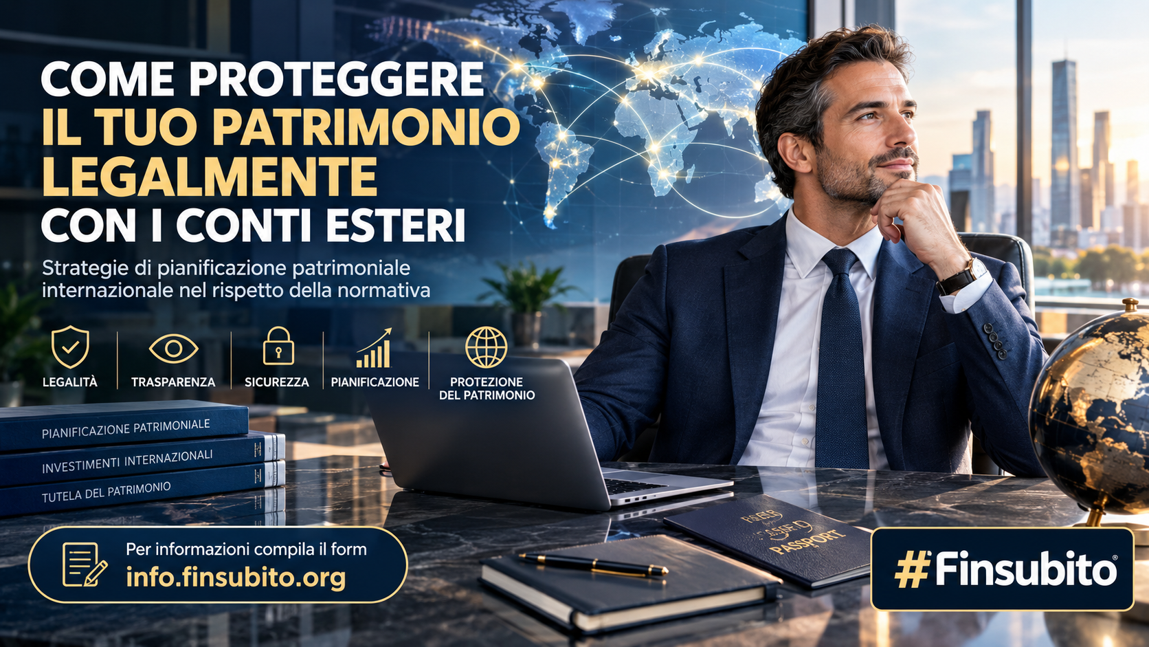COME PROTEGGERE IL TUO PATRIMONIO LEGALMENTE CON I CONTI ESTERI: LA GUIDA DEFINITIVA CON #FINSUBITO