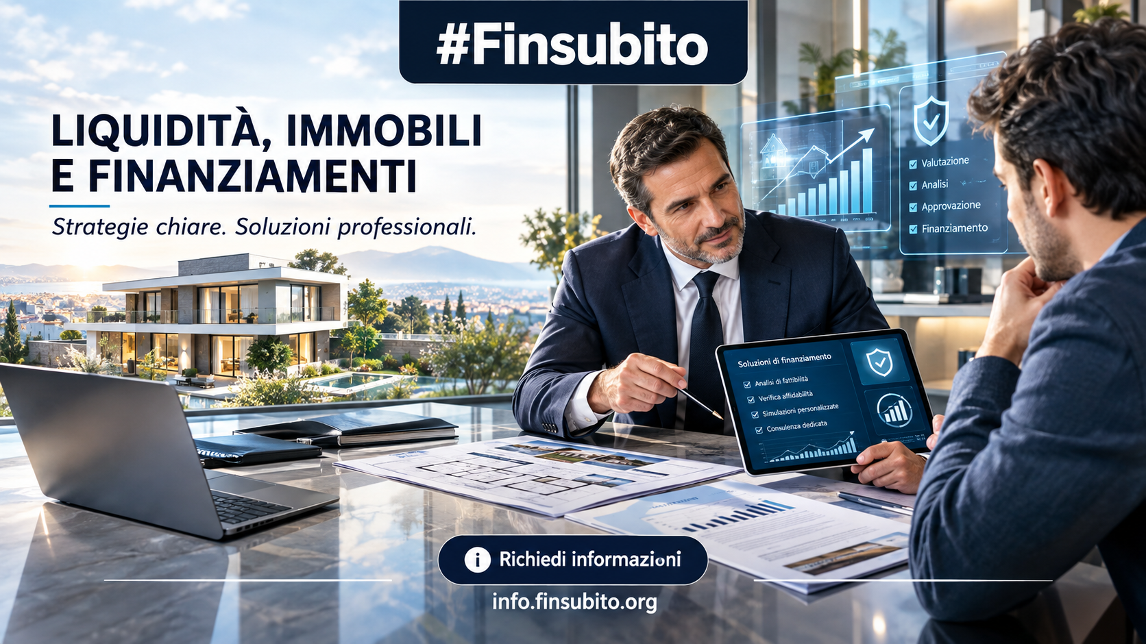 Finsubito Guida Straordinaria agli Investimenti Immobiliari, Mutui 100%, Liquidità Immediata e Finanziamenti Aziendali