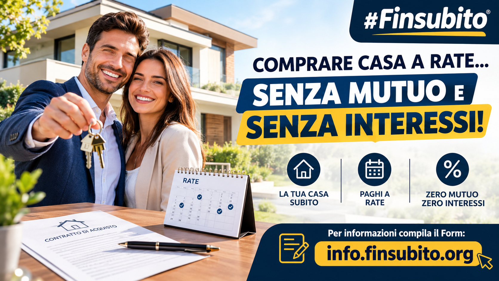 Comprare Casa a Rate SENZA Mutuo e SENZA Interessi: La Guida Definitiva e Strategica di #Finsubito